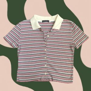 Brandy Melville women’s one size striped button up